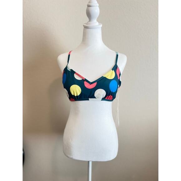 Carve Designs Jackets & Blazers - CARVE DESIGNS STINSON HERITAGE BATHING SUIT RACER BACK TOP RETRO DOT NWT